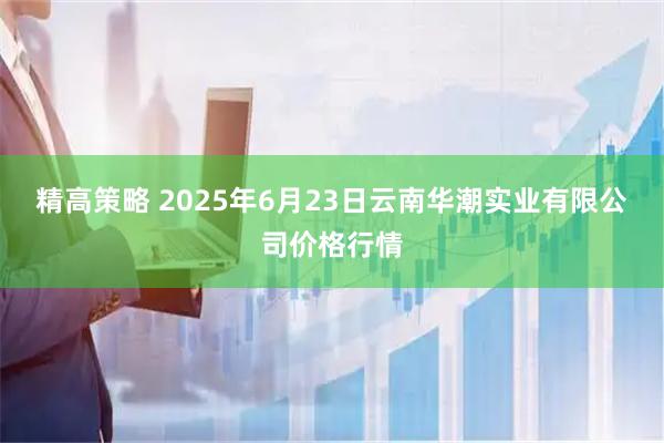 精高策略 2025年6月23日云南华潮实业有限公司价格行情